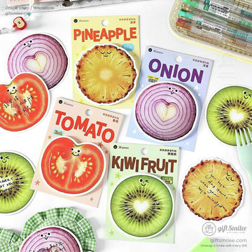Smiling pineapple-themed cartoon sticker with vibrant yellow and cute design