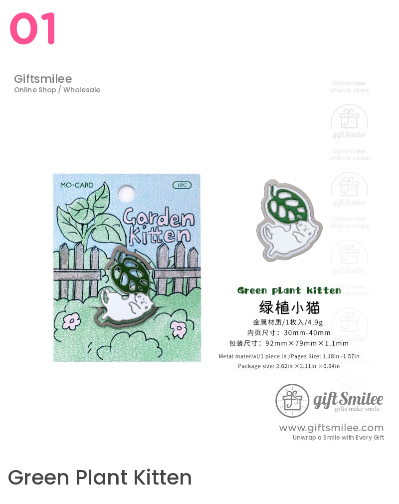 Cat-Themed Enamel Clips Bookmarks | home life