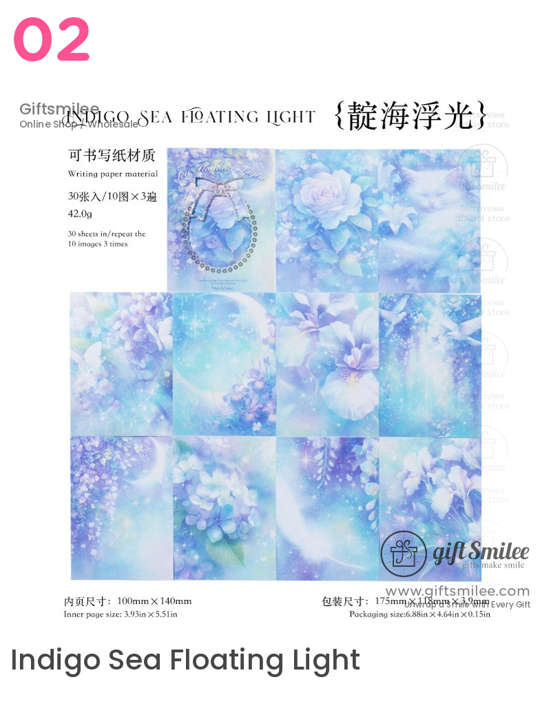 Moon Falls And Flowers Sleep Collage Kit | girl wrapping
