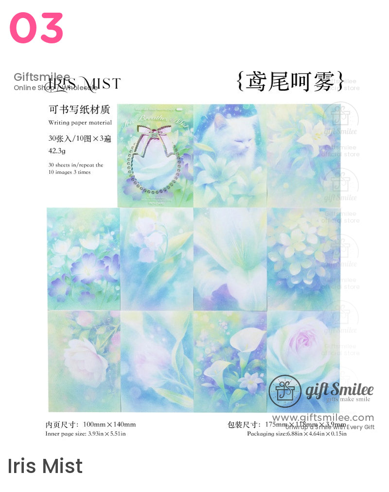 Moon Falls And Flowers Sleep Collage Kit | girl wrapping