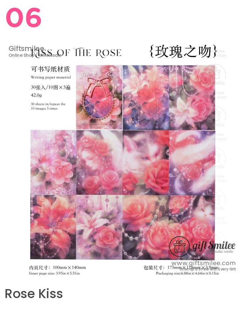 Moon Falls And Flowers Sleep Collage Kit | girl wrapping