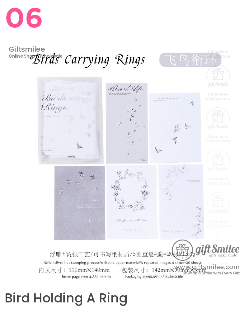Silver Foil Celestial And Nature-Inspired Notes | lovers