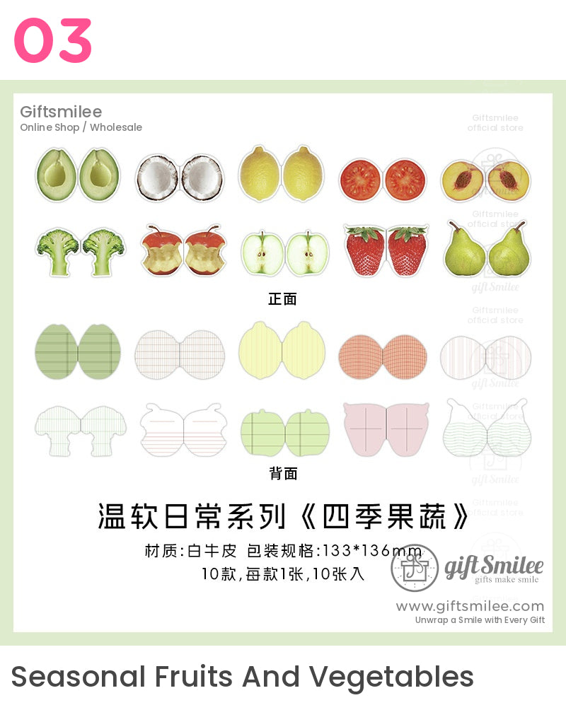 Food Floral-Themed Notes | KS-CK-1159