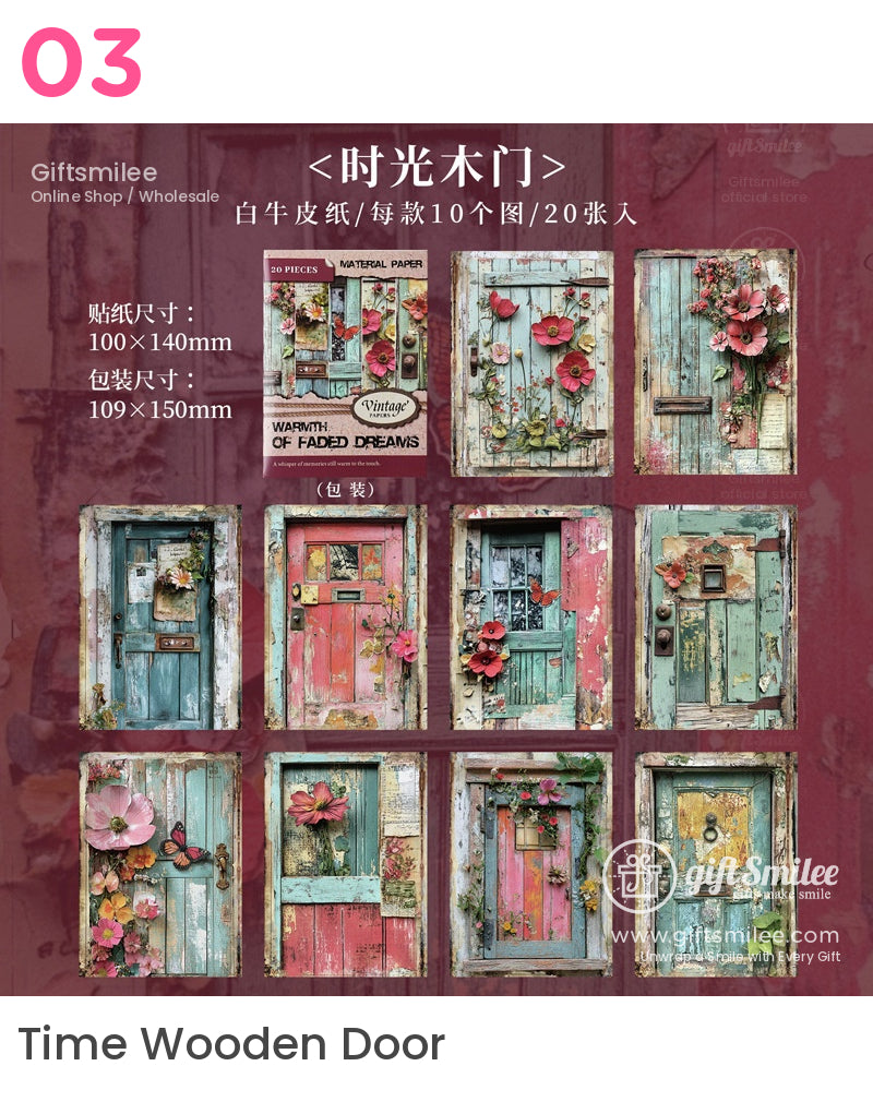 Vintage Scrapbooking Floral Collage Kit | KS-CK-1160