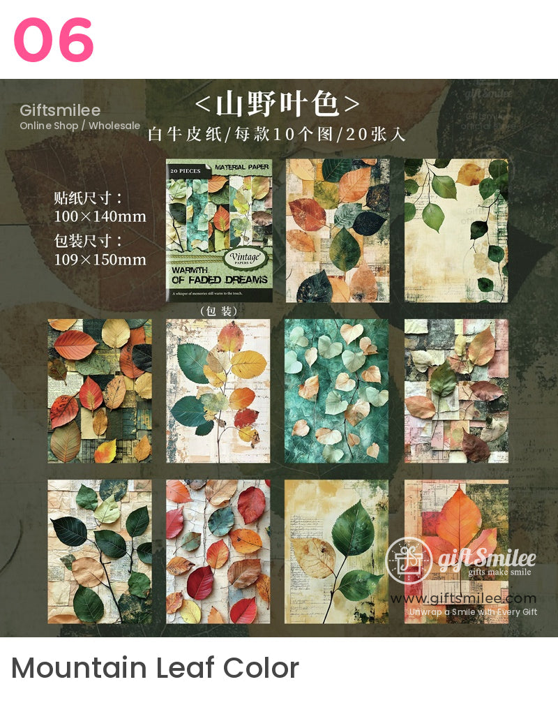 Vintage Scrapbooking Floral Collage Kit | KS-CK-1160