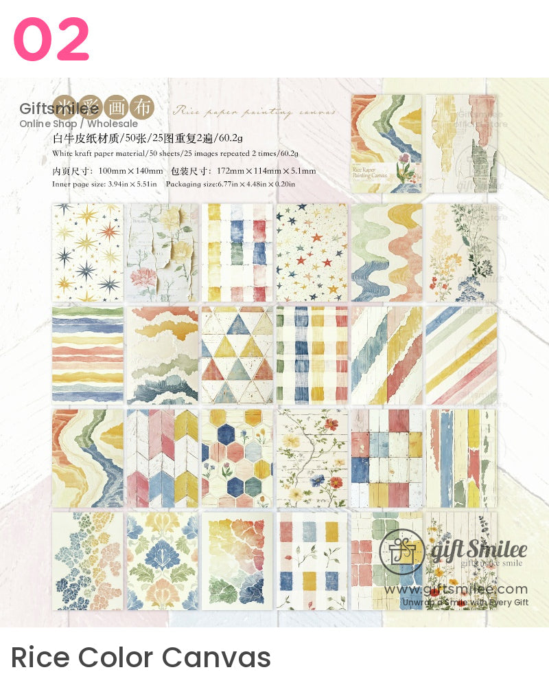 Vintage Watercolor Scrapbooking Material Paper | KS-CK-1169