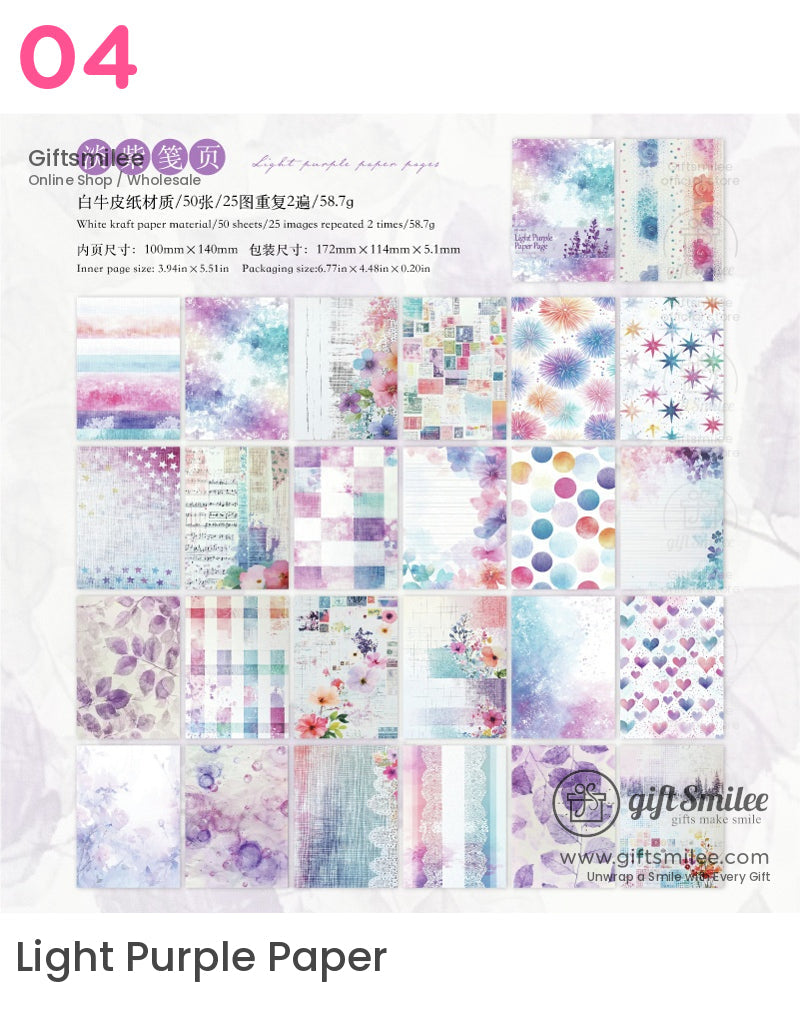 Vintage Watercolor Scrapbooking Material Paper | KS-CK-1169