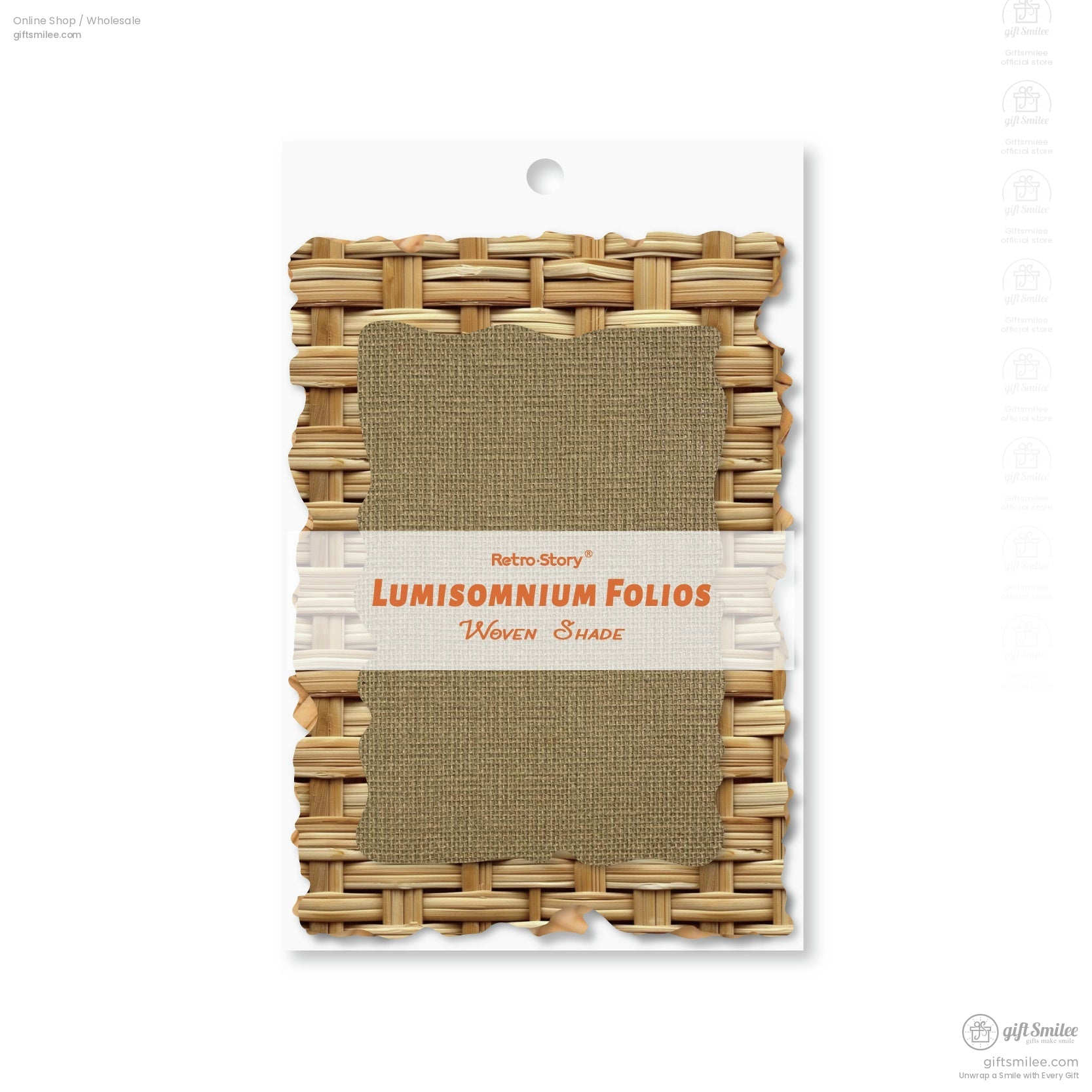 Woven-style textured paper packaging from the Lumisomnium Folios collection
