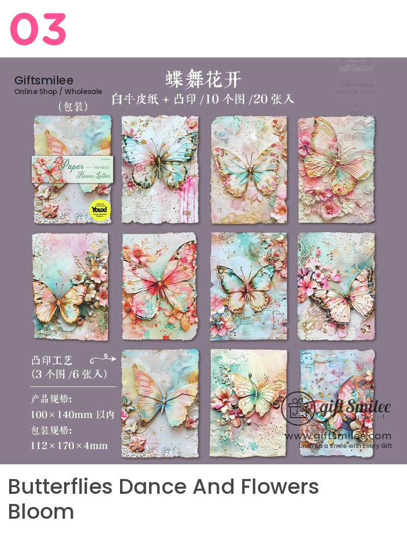 3D Butterfly And Floral Collage Kit | KS-CK-1175