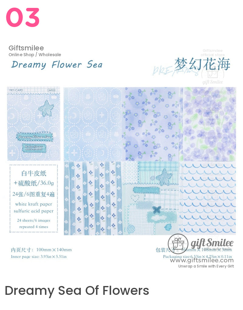 Pastel Blue Floral Hydrangea Material Paper | KS-CK-1183