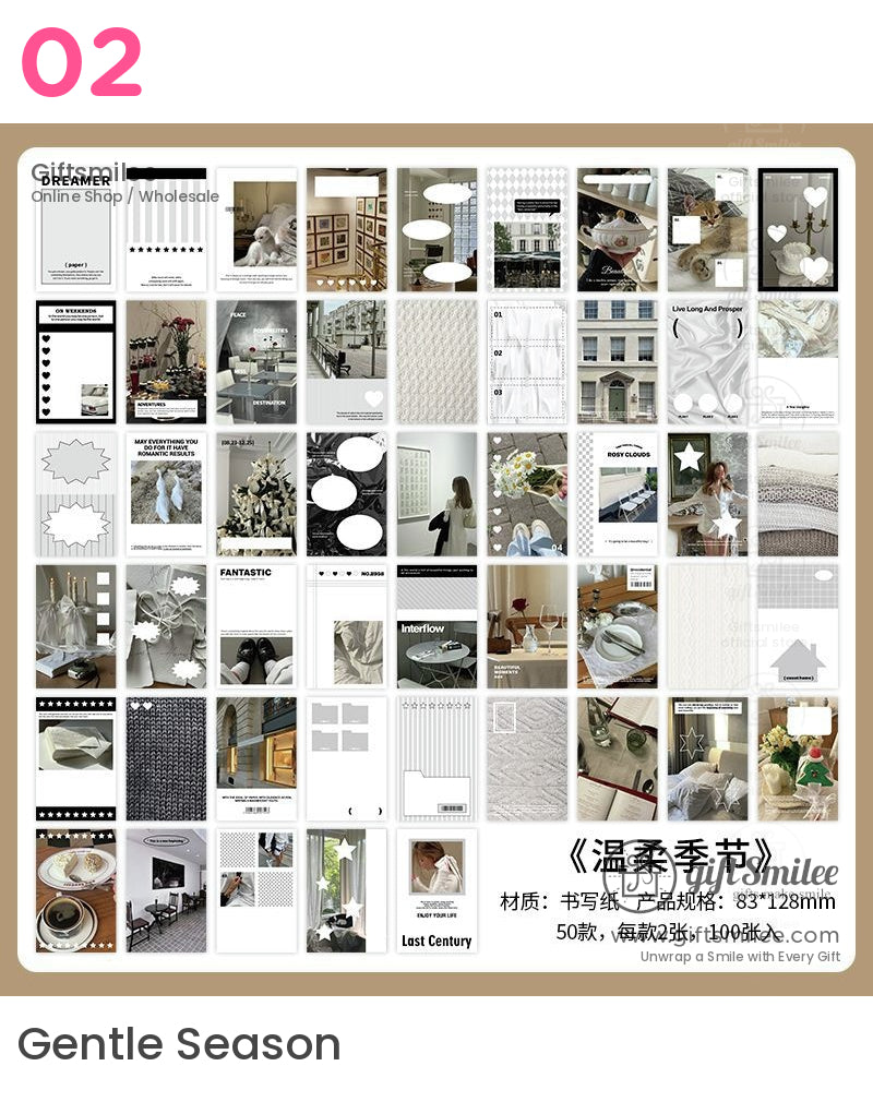 Ins Style Photo Collage Journaling Material Book | KS-CK-1185