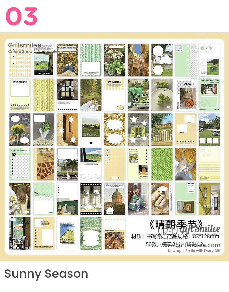 Ins Style Photo Collage Journaling Material Book | KS-CK-1185