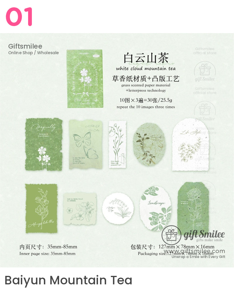 Letterpress Embossed Botanical Sticky Notes | KS-CK-1186