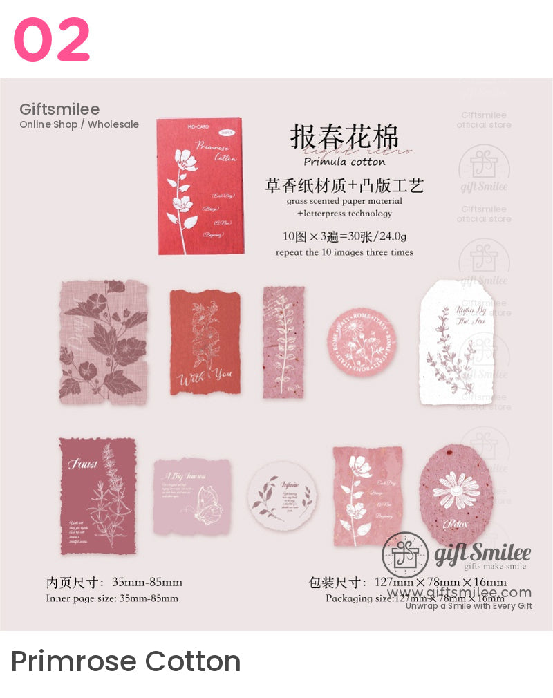 Letterpress Embossed Botanical Sticky Notes | KS-CK-1186