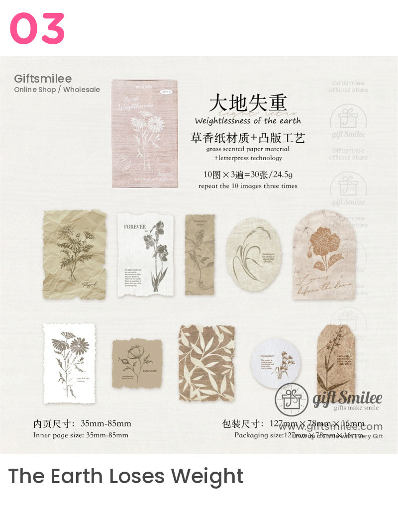 Letterpress Embossed Botanical Sticky Notes | KS-CK-1186