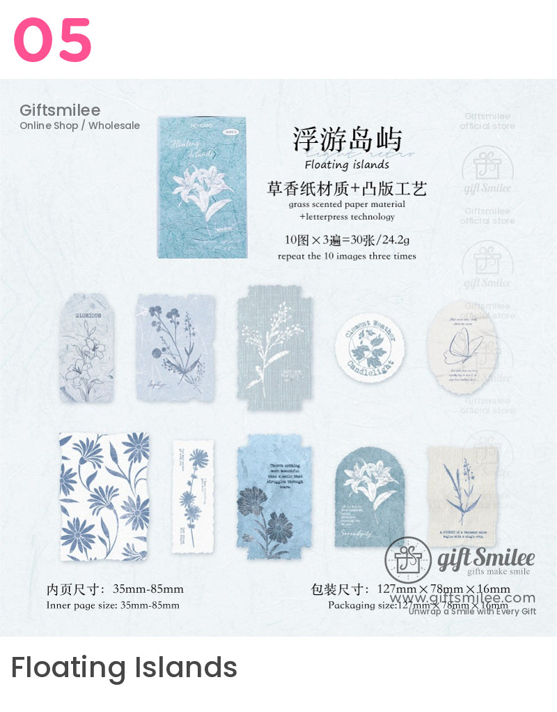 Letterpress Embossed Botanical Sticky Notes | KS-CK-1186