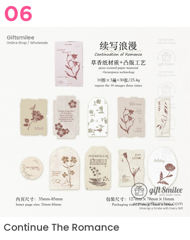 Letterpress Embossed Botanical Sticky Notes | KS-CK-1186