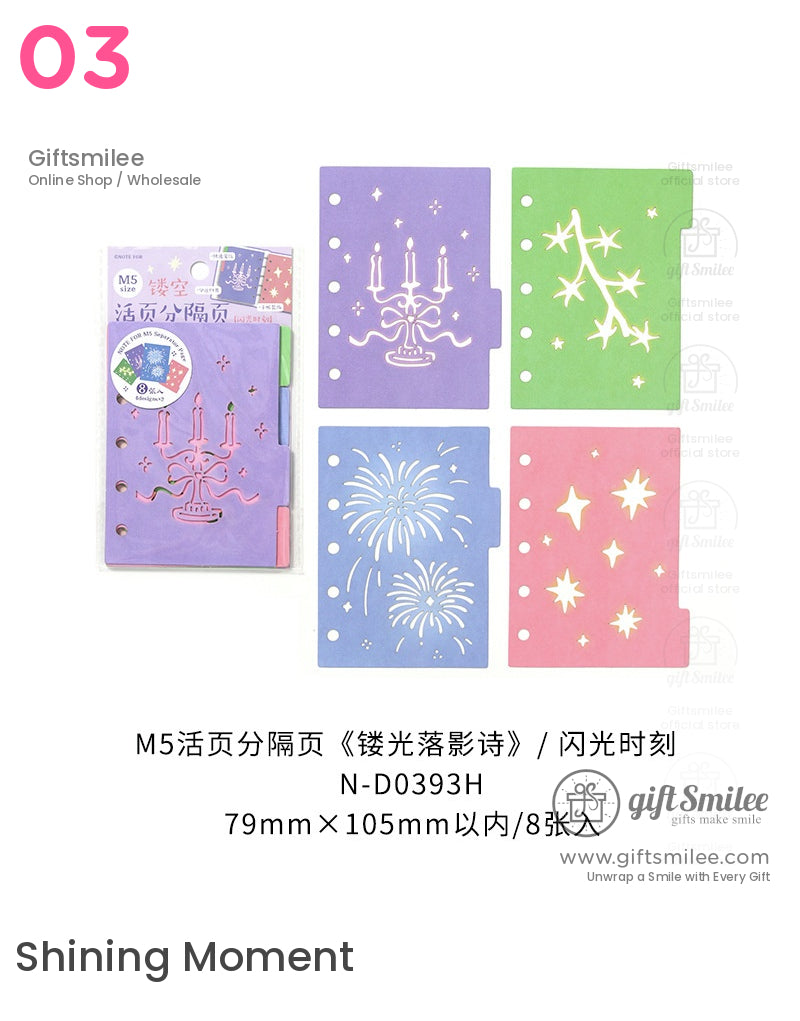 Stencil Set Planner Divider M5 Loose-Leaf Dividers | KS-MX-056