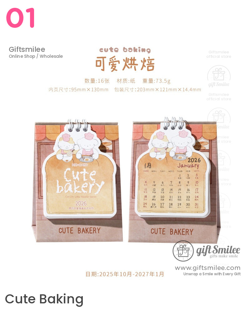 Cat Life Theater Desk Calendar | KS-MX-064