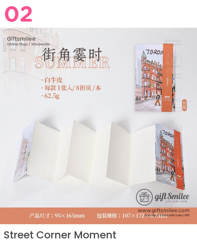 Vintage Cityscape Travel Journals – Toronto And Sauble Beach Design Notebook | sticky tab