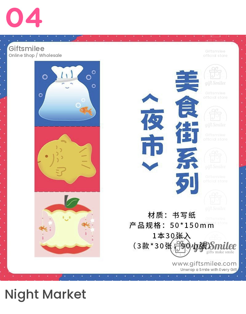 Kawaii Japanese Food Sticker Notepads | KS-NP-424
