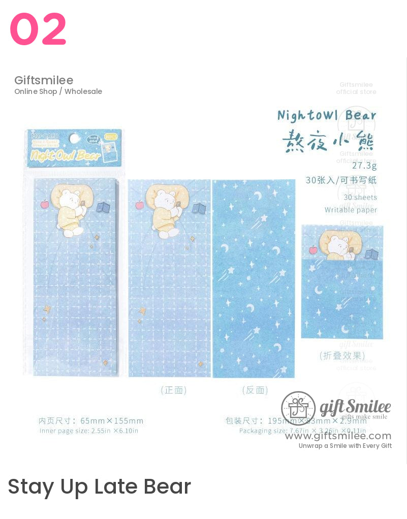 Cute Illustration Foldable Memo Pad | KS-NP-428