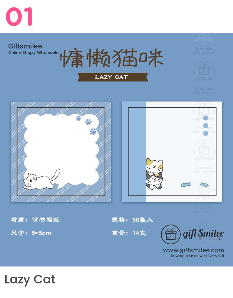 Casual Cat Notepads | KS-NP-429