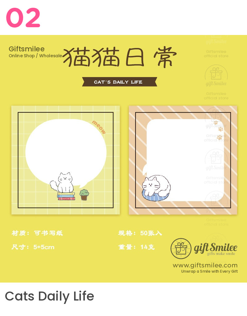 Casual Cat Notepads | KS-NP-429