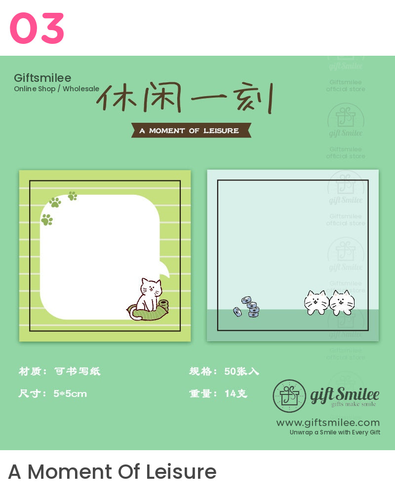 Casual Cat Notepads | KS-NP-429