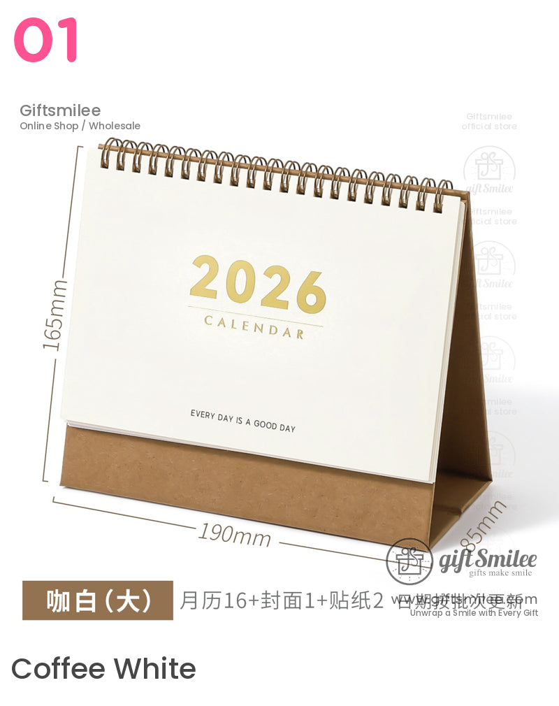 2026 Minimalist Desk Calendar | gift for girl