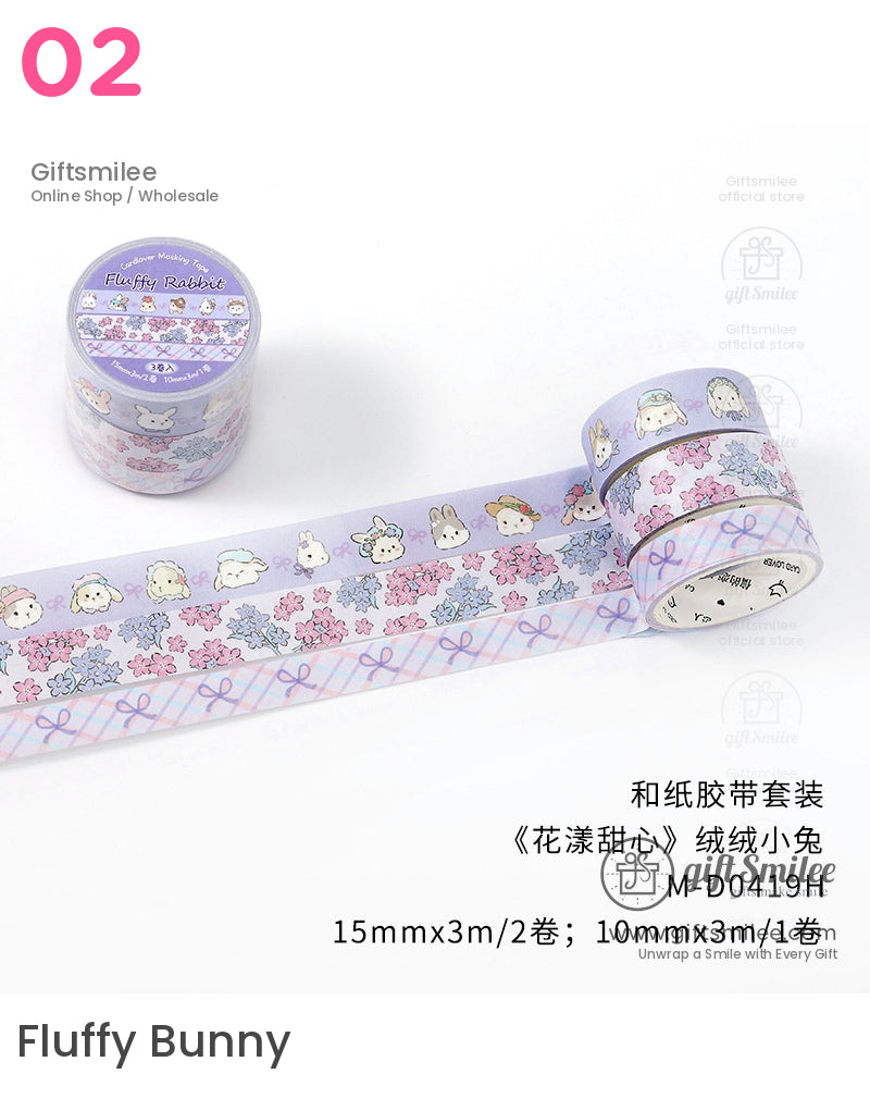 Kawaii Animal Decorative Washi Tape Set Washi Tape | notetaking