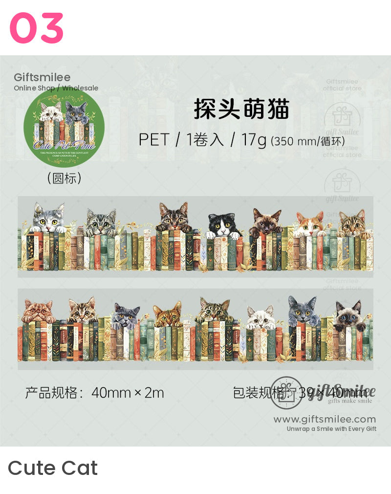 Cute Cat And Dog Animal Lovers Roll Tapes | kid crafting