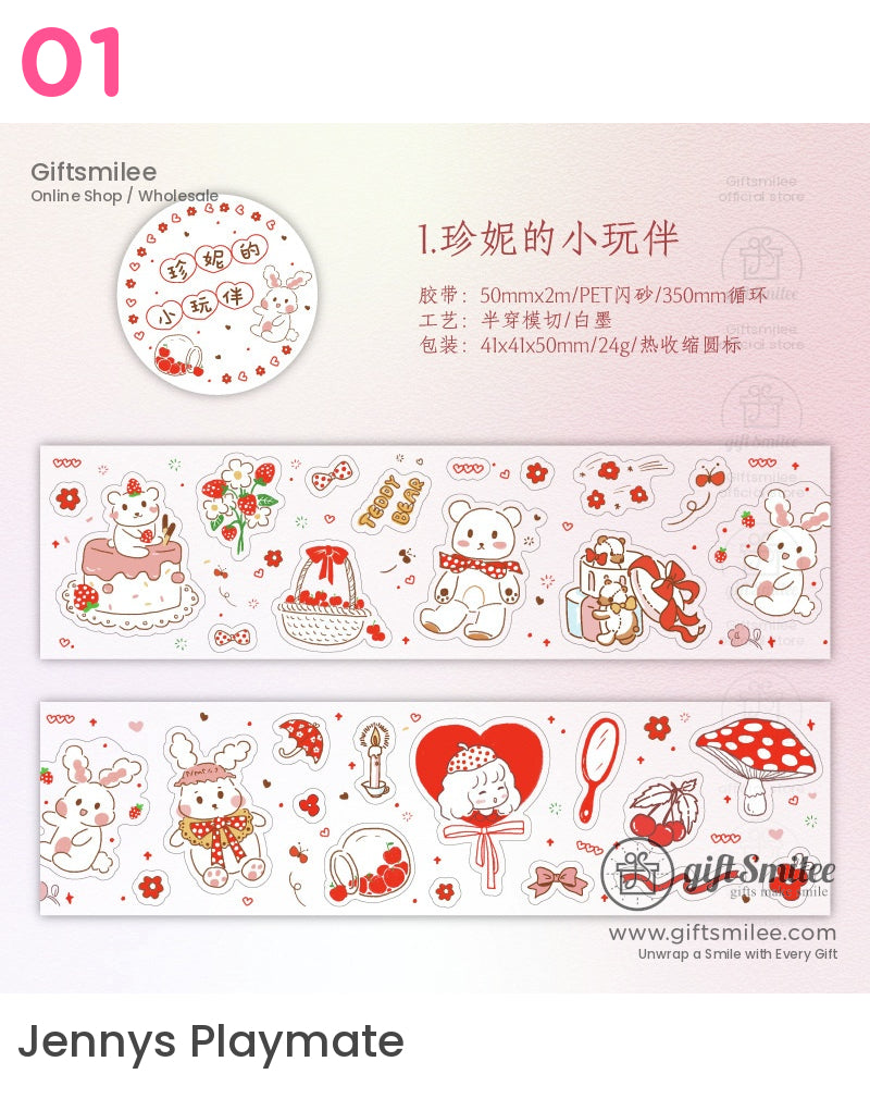 Kawaii Pastel Deco Die-Cutting Tape | KS-RT-1621