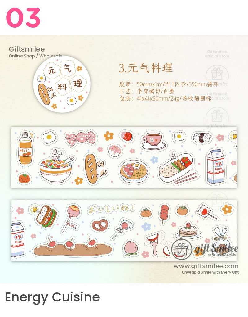 Kawaii Pastel Deco Die-Cutting Tape | KS-RT-1621
