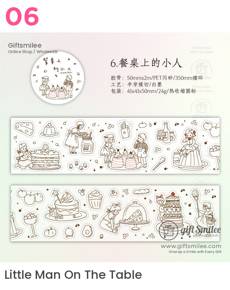 Kawaii Pastel Deco Die-Cutting Tape | KS-RT-1621