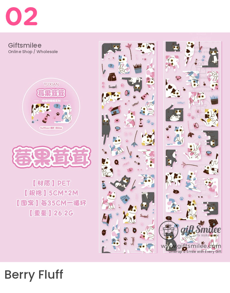 Kawaii Cat Die-Cutting Tape | KS-RT-1625