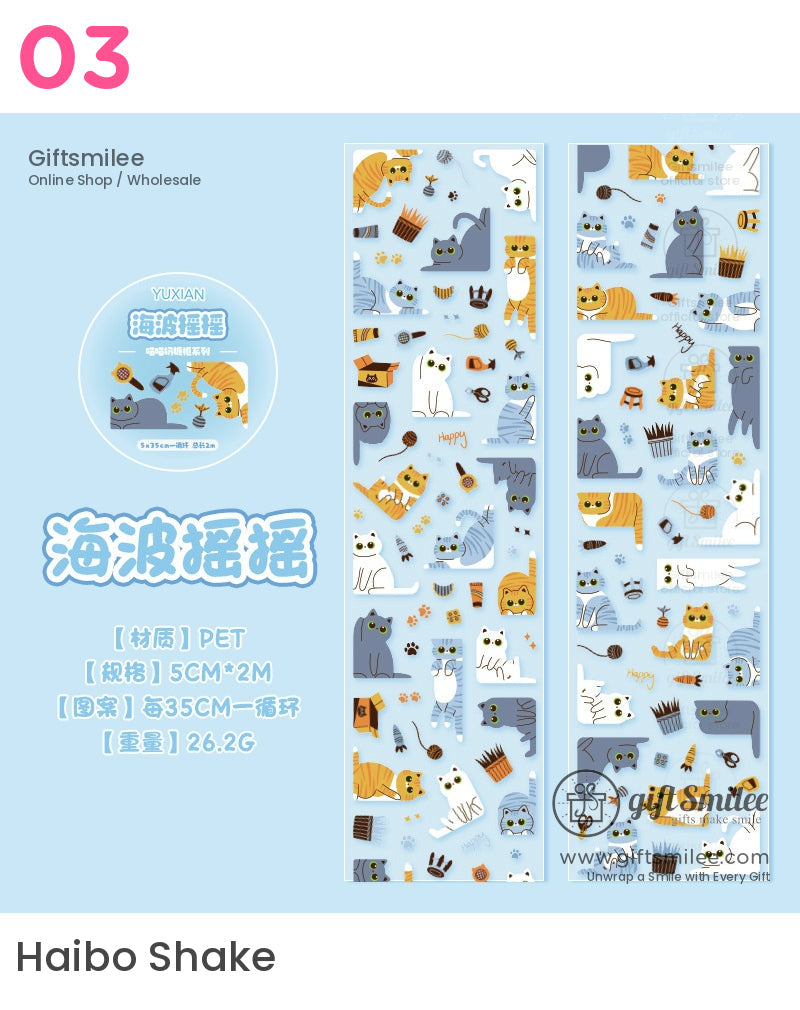 Kawaii Cat Die-Cutting Tape | KS-RT-1625