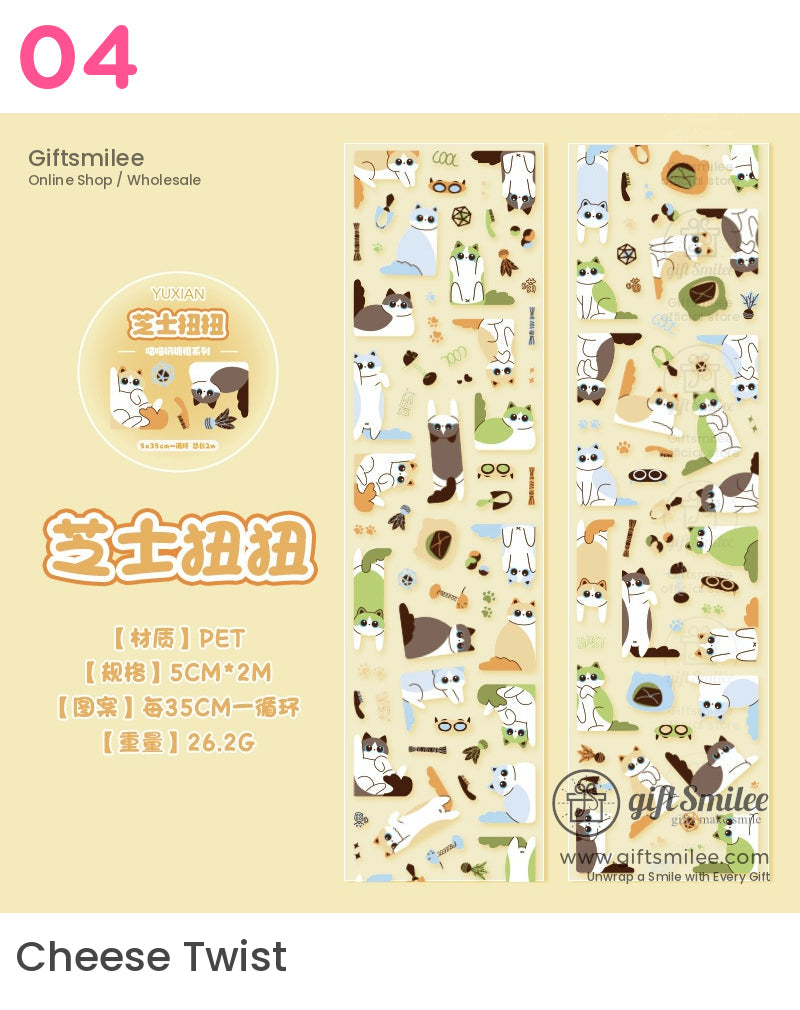 Kawaii Cat Die-Cutting Tape | KS-RT-1625