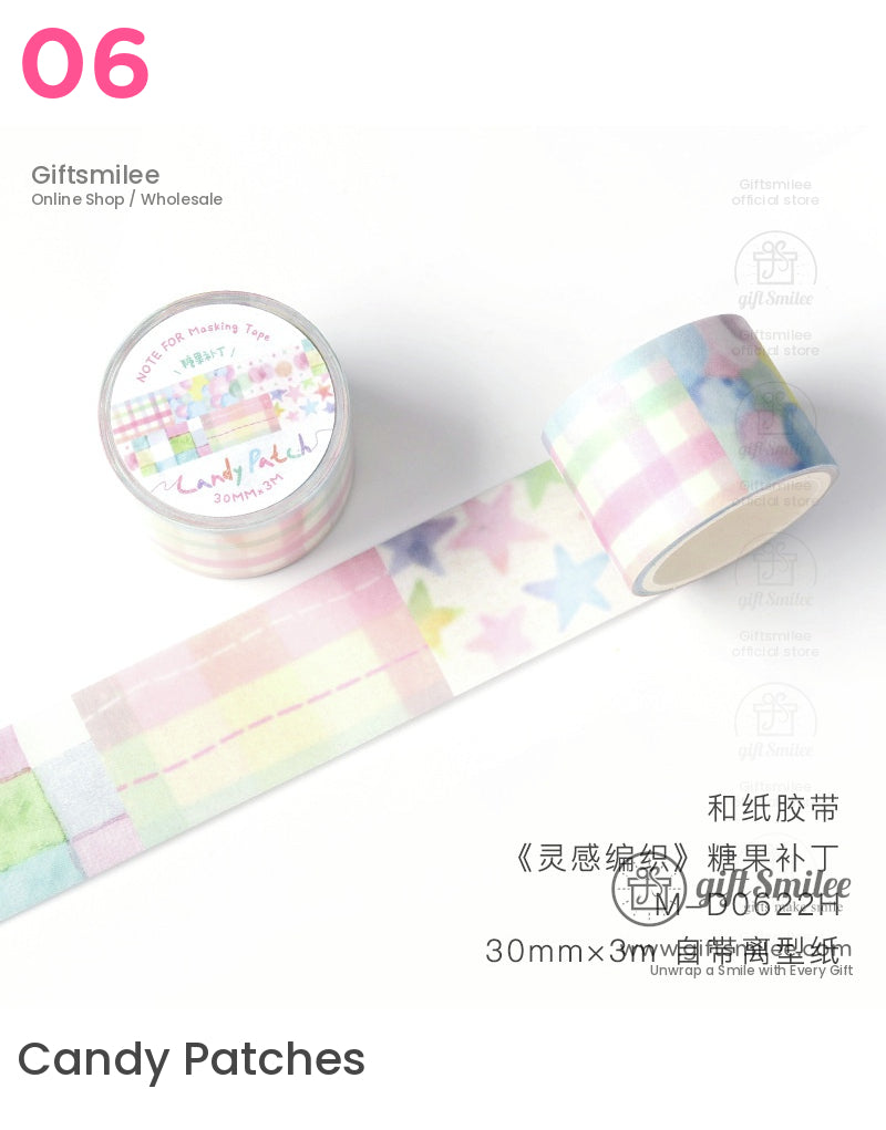 Pastel Candy Patch Washi Tape | KS-RT-1628