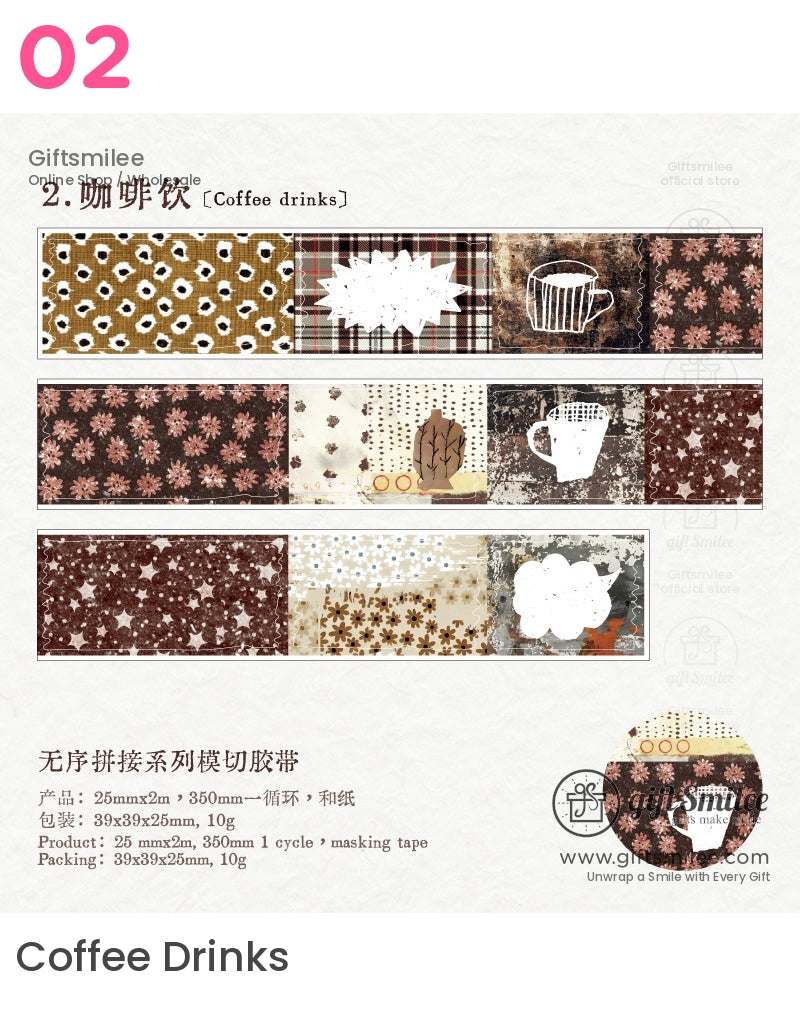 Vintage Collage Washi Tape | KS-RT-1636