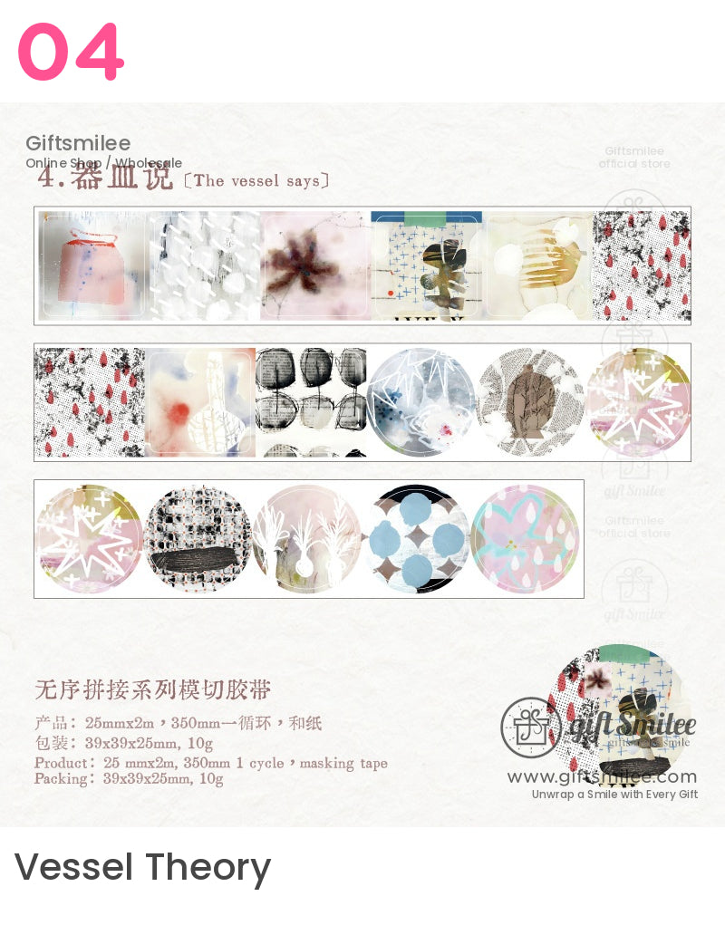 Vintage Collage Washi Tape | KS-RT-1636