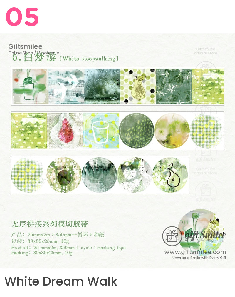 Vintage Collage Washi Tape | KS-RT-1636