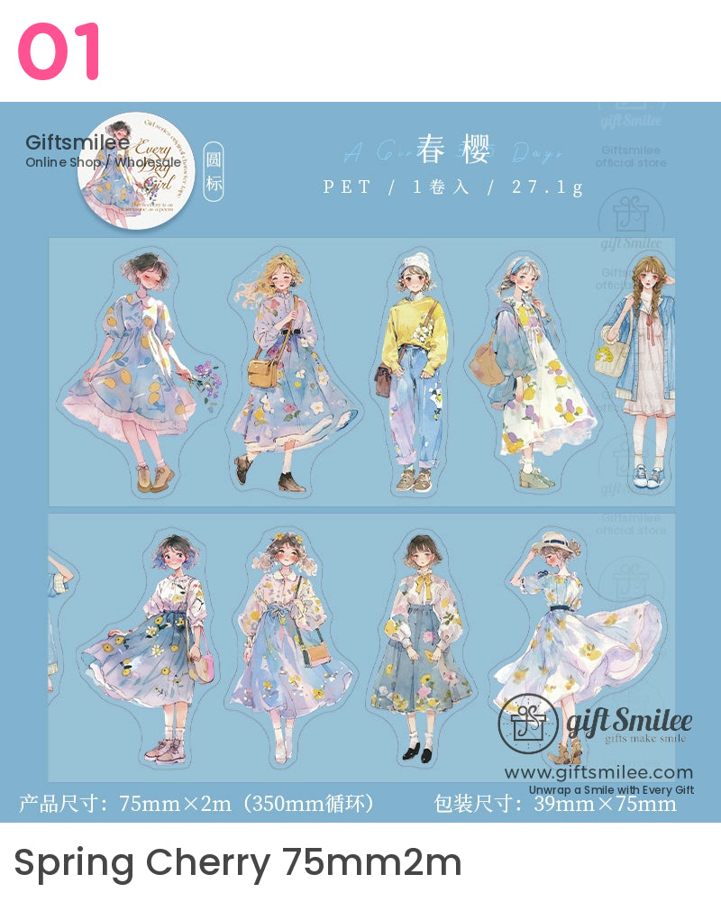 Girl-Themed Roll Tapes | KS-RT-1642