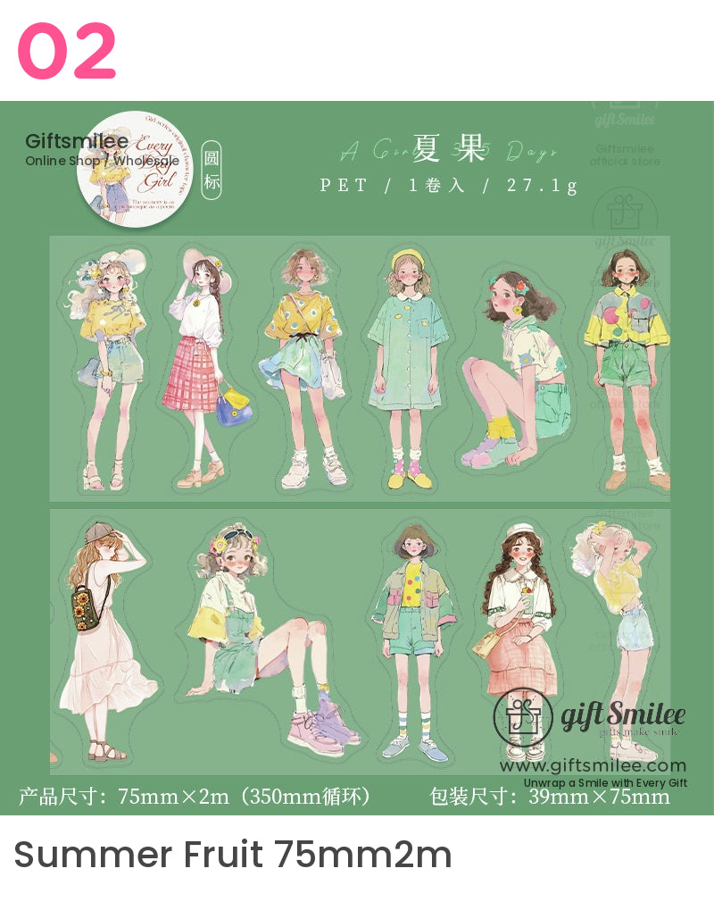 Girl-Themed Roll Tapes | KS-RT-1642