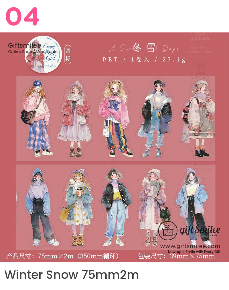 Girl-Themed Roll Tapes | KS-RT-1642