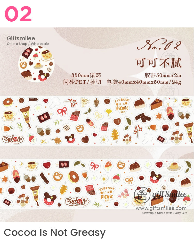 Kawaii Food Die-Cut Tape | KS-RT-1650