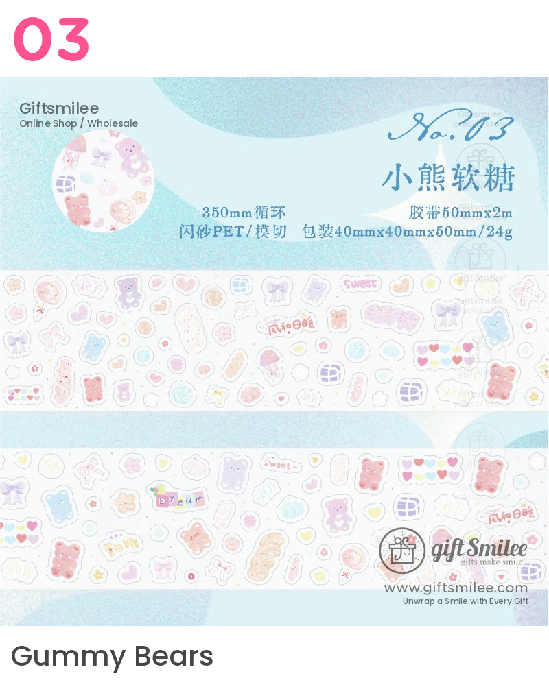 Kawaii Food Die-Cut Tape | KS-RT-1650