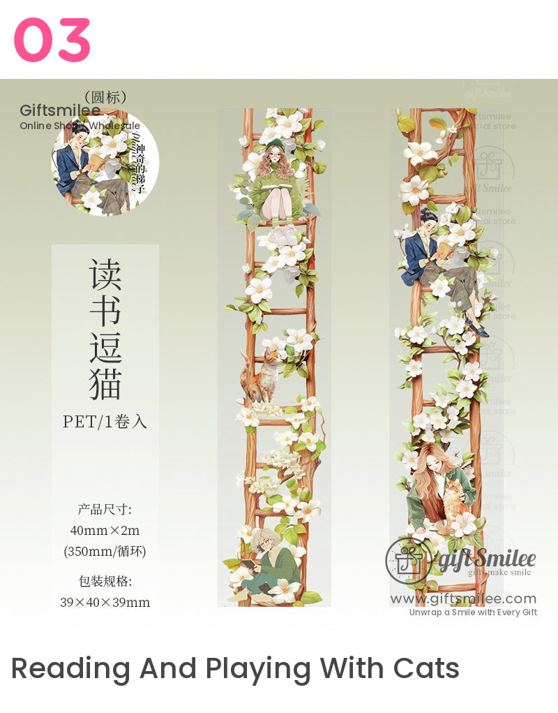 Ladder Floral Pet Tape | KS-RT-1657