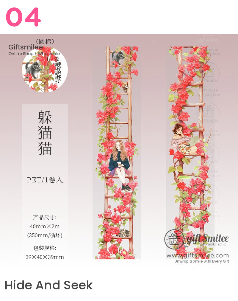 Ladder Floral Pet Tape | KS-RT-1657