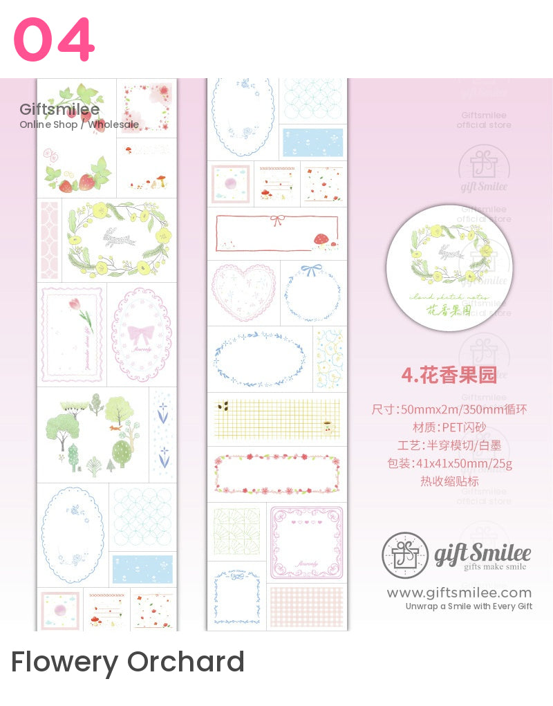 Label Frames Washi Pet Tape | KS-RT-1664